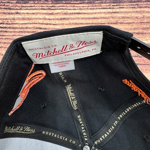 NEW‎ Baltimore Orioles Script Snapback Hat Mitchell Ness MLB Baseball Cap Bird - Picture 7 of 9